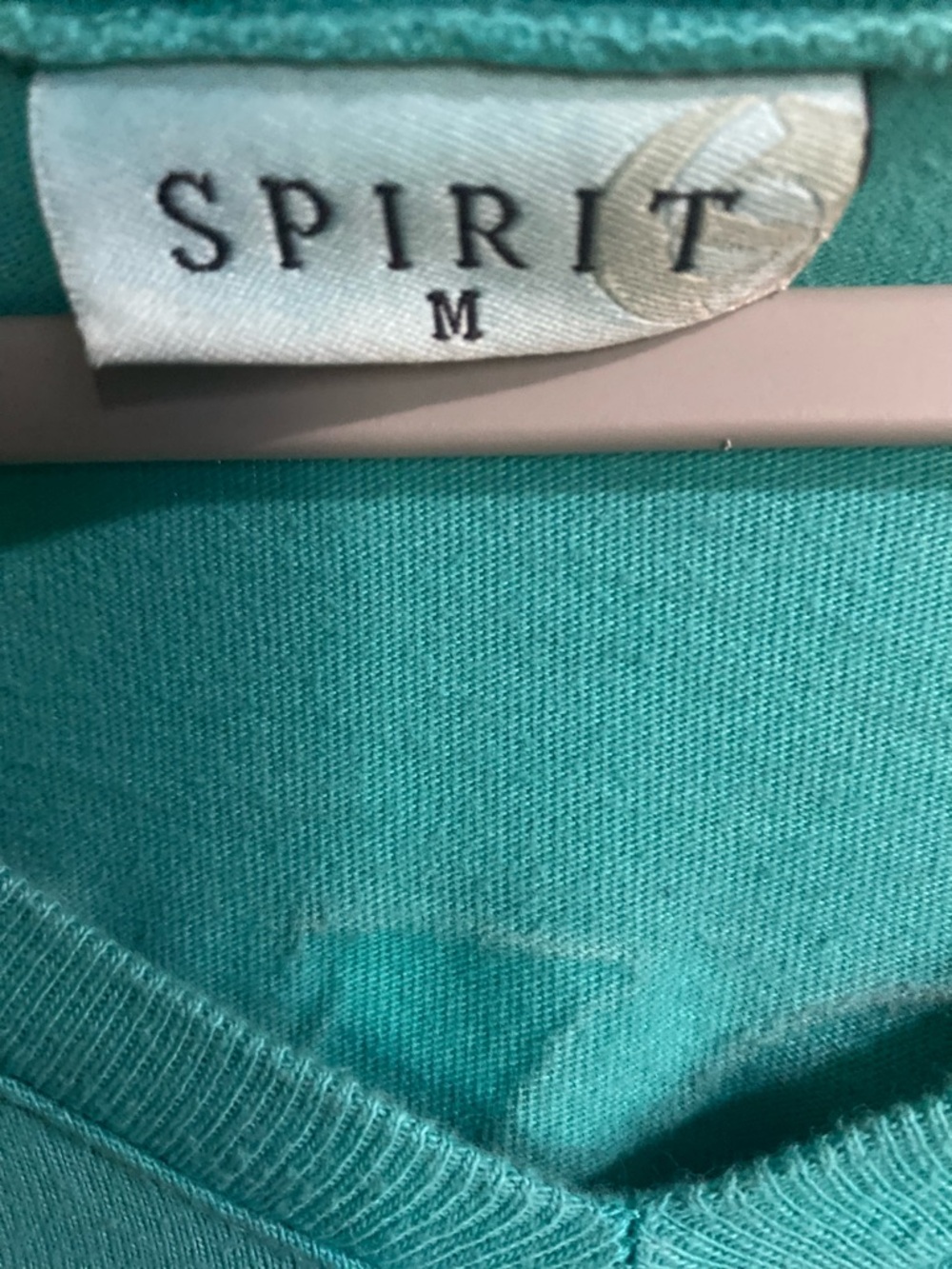 Spirit Teal and Coral Long Sleeve Tee - Picture 2 of 5